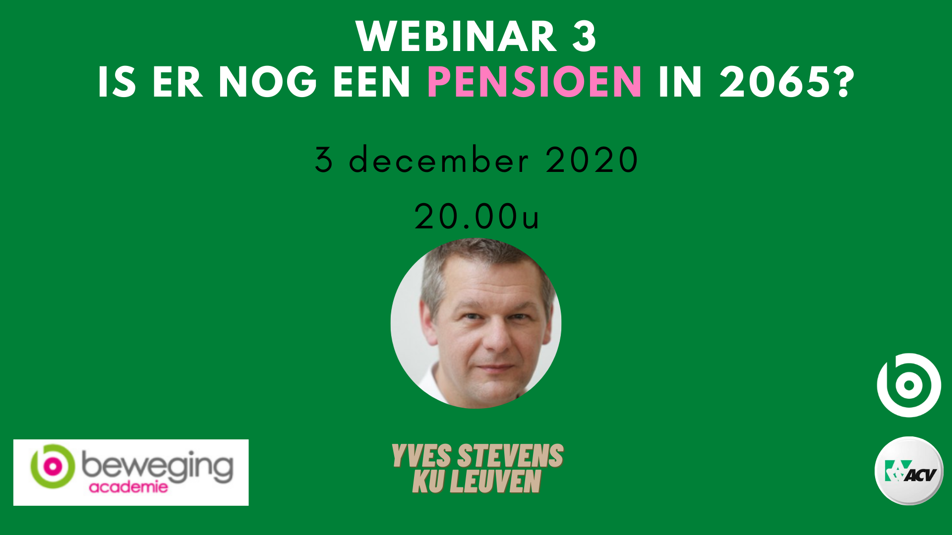 webinar SZ 3 Is er nog een pensioen in 2065?