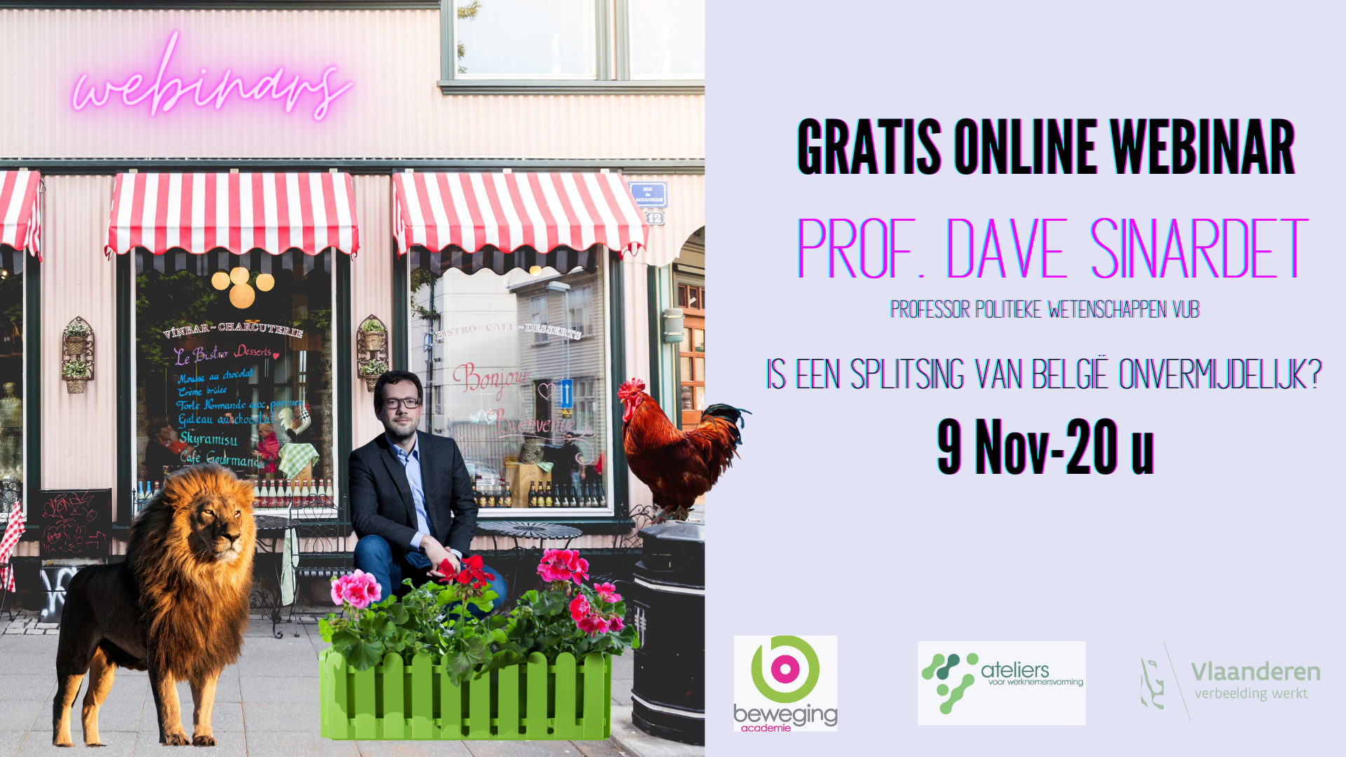 Webinar: Is een splitsing van België onvermijdelijk? - Dave Sinardet